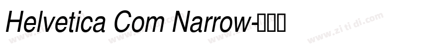 Helvetica Com Narrow字体转换